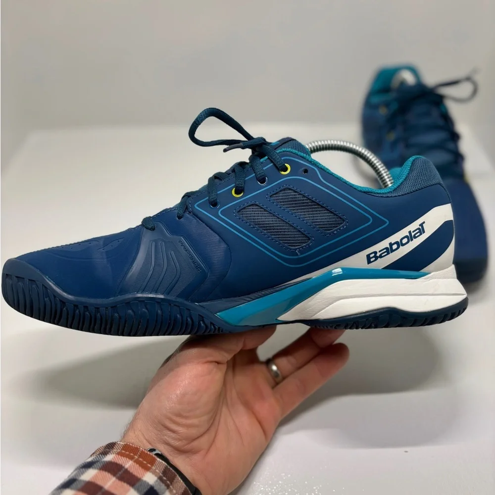 Babolat Propulse Team BPM AC Men’s Tennis Shoes Size 10.5 Blue Yellow All Court - Picture 12 of 14